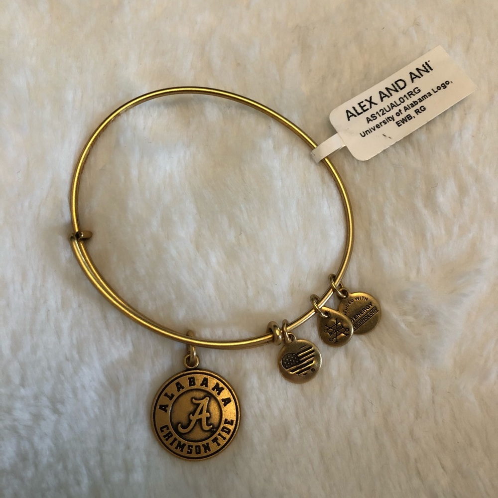 Alex and Ani Gold University of Alabama Bracelet